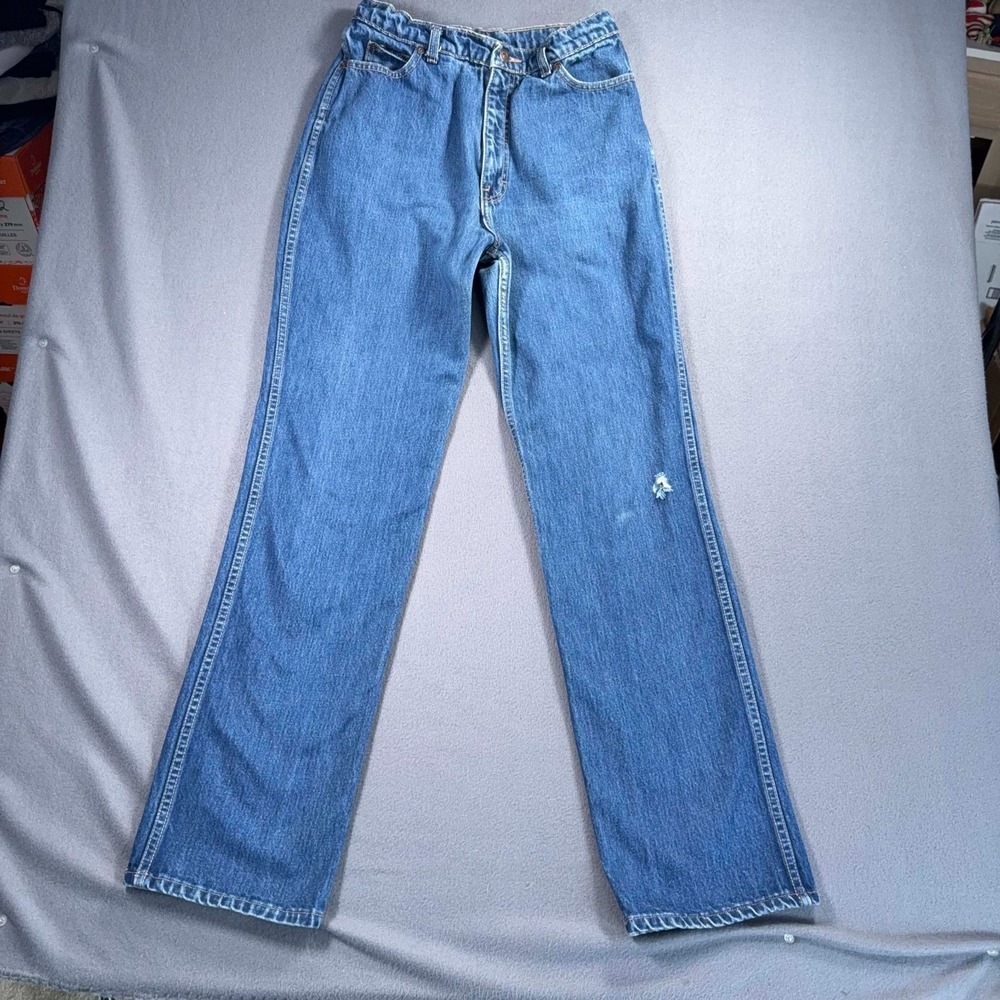 Calvin Klein Jeans Womens‎ Size 14 USA Made Blue Denim 28x33 Vintage